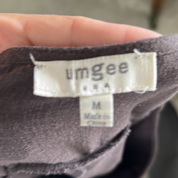 Umgee Boho Rayon Fringed Top Linen Blouse . Size M (245) - Picture 7 of 11